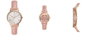 Fossil Women's Daisy Blush Leather Strap Watch 34mm